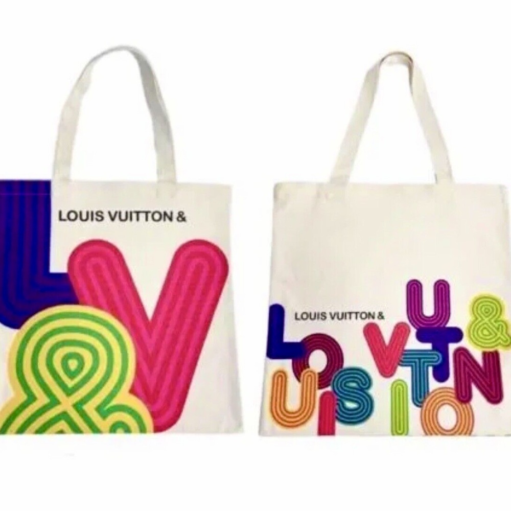 Louis Vuitton Shenchen Museum Exhibition Linen Canvas Eco Tote Bag